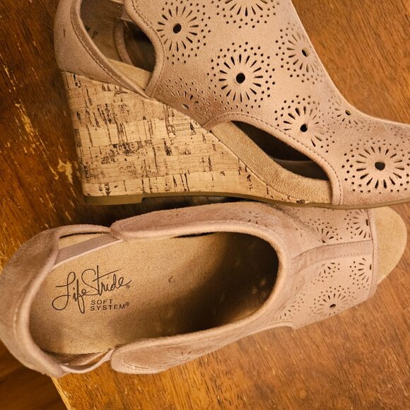 Life stride soft collection cut out blush wedge heel Slip On Comfort shoes 10 - Picture 7 of 15